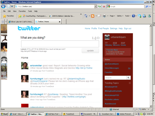 Shouts and Murmurs: Even Connie Swaim is Twittering