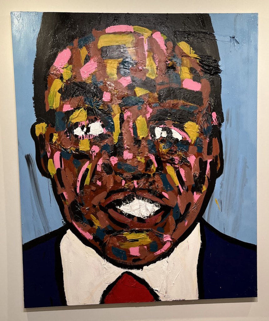 Scott Miller Projects of Birmingham Alabama presented large figural works by artist-chef Roscoe Hall