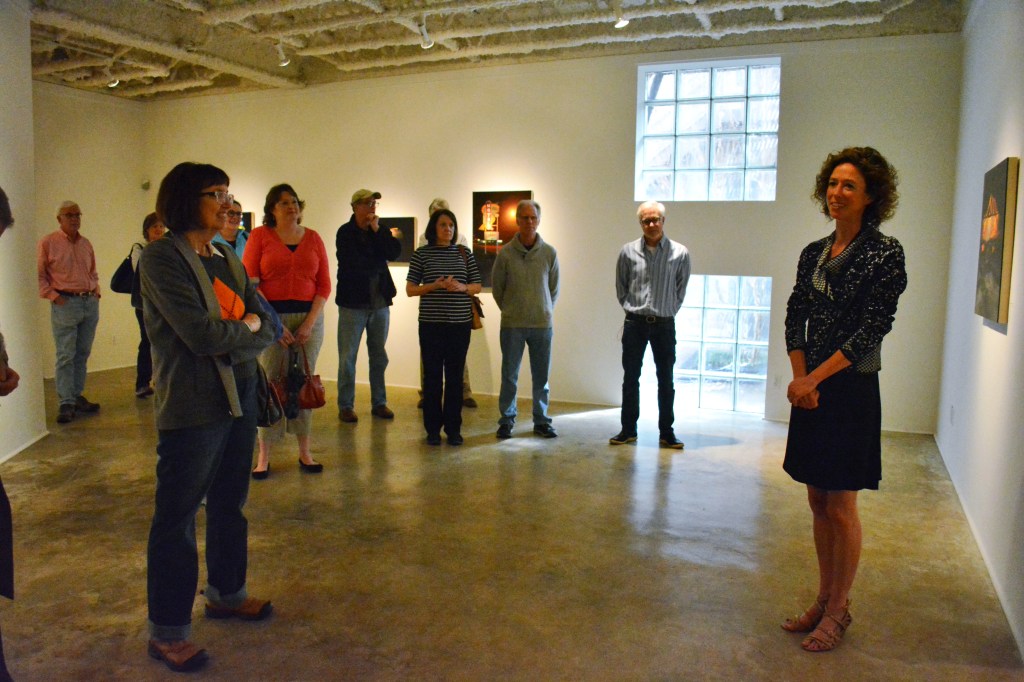 Sarah Williams gave a talk at McMurtrey Gallery, Houston