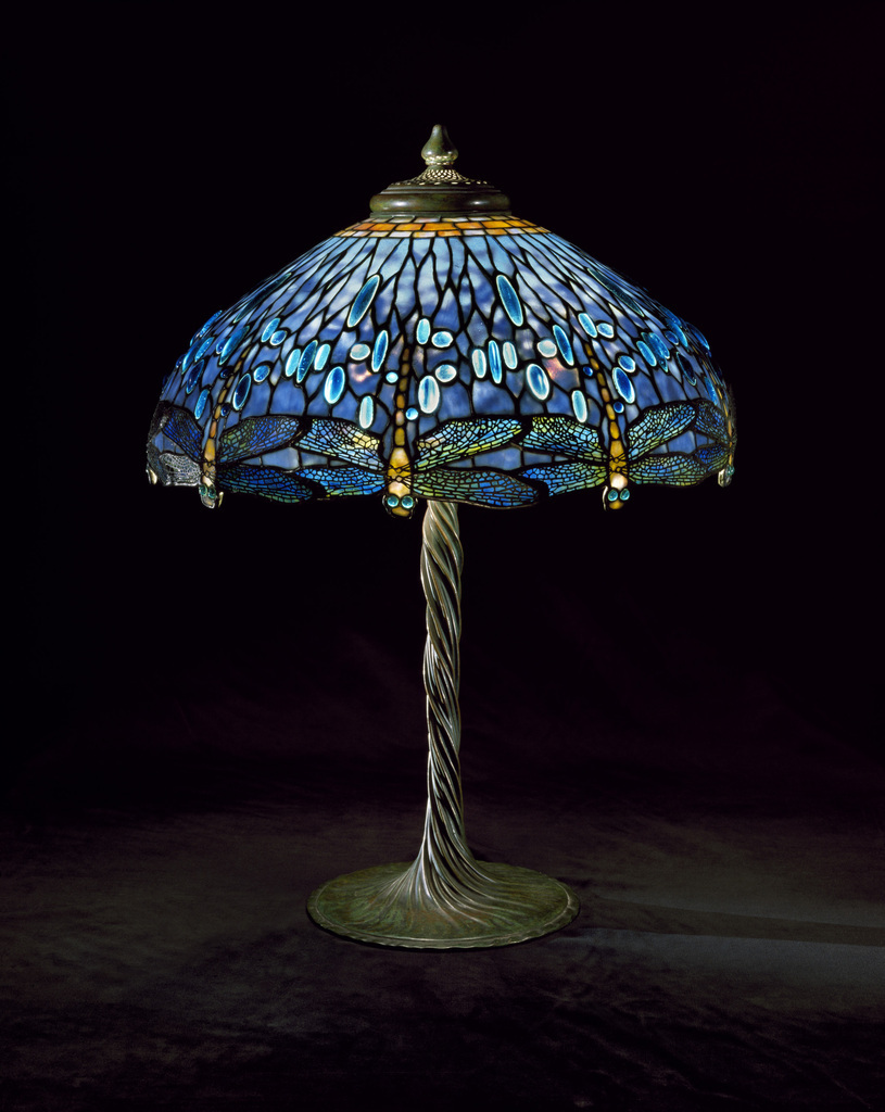 Tiffany Studios (New York) Dragonfly Library Lamp, ca. 1905–10 Leaded glass; cast bronze Gift of Walter P. Chrysler, Jr.