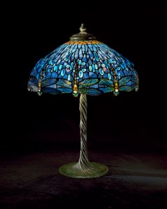 Tiffany Studios (New York) Dragonfly Library Lamp, ca. 1905–10 Leaded glass; cast bronze Gift of Walter P. Chrysler, Jr. Tiffany Studios (New York) Dragonfly Library Lamp, ca. 1905–10 Leaded glass; cast bronze Gift of Walter P. Chrysler, Jr.