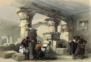 Louis Haghe after David Roberts, Dayr el Medeeneh, Thebes, from The Holy Land: Egypt and Nubia, 1846-50
