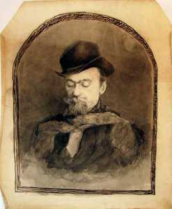 An Pen and Ink Drawing by John Beaty, A Rare Finding at Concert Art Gallery Auction