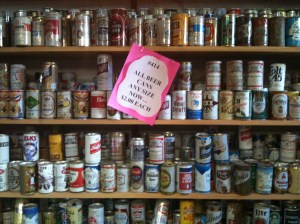 Empty beer can for $2 each at Muenster Antiques Mall