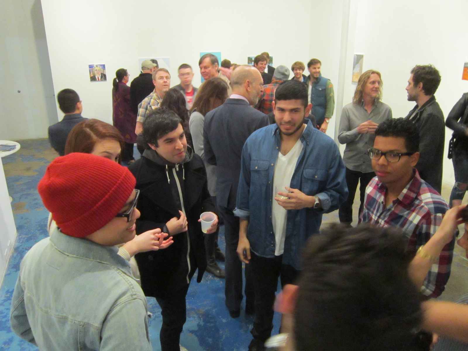 Crowd at CentrakTrak for Bush Opening