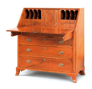 Pennsylvania Dederal walnut slant front desk at Pook & Pook