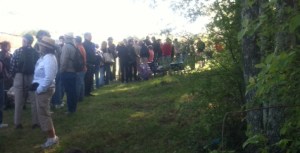 Line at May's Antique Market in Brimfield