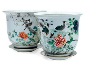 Large porcelain planters at Christie's Large porcelain planters at Christie's