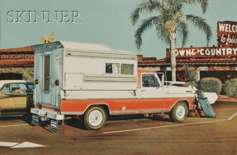 Ralph Goings - TOwn and Country, color lithograph