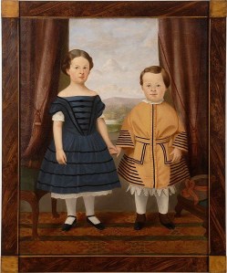 Full length portrait of a boy and a girl from Star Gallries Full length portrait of a boy and a girl from Star Gallries