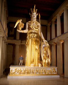 480px-Athena_Parthenos_LeQuire Athena Nashville Centennial Park Photograph by Dean Dixon, Sculpture by Alan LeQuire