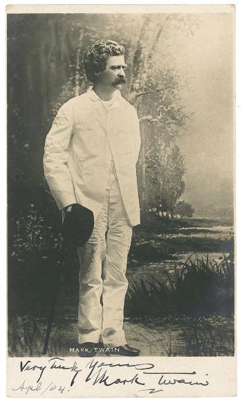 Just When did Twain and the White Suite Meet?