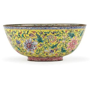 Chinese Enameled Bowl from Doyle Auction Chinese Enameled Bowl from Doyle Auction