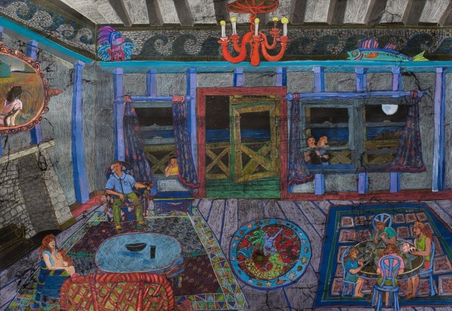 The Family House, mixed media, Carroll Swenson-Roberts. Courtesy of the artist