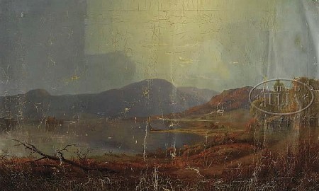 ROBERT SCOTT DUNCANSON, PANORAMIC LANDSCAPE, offered by James D. Julia