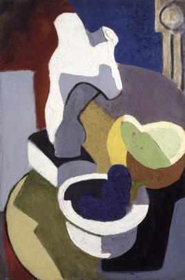 David Smith (1906–1965)  Untitled (Table Top Still Life), ca. 1930  Oil on canvas Art © Estate of David Smith/Licensed by VAGA, New York The Estate of David Smith, Courtesy Gagosian Gallery, New York