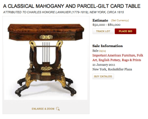 Barbara Streisand Empire Table