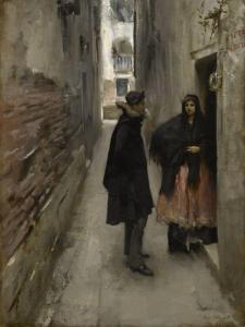 John Singer Sargent (1856–1925) A Street in Venice, ca. 1880–82 Oil on canvas Sterling and Francine Clark Art Institute, Williamstown, Massachusetts, USA 1955.575