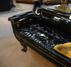 Plastic Covered Empire Style Sofa at Pier Antique Show of 2008