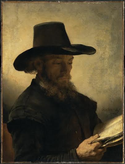 Man Reading Rembrandt Clarke