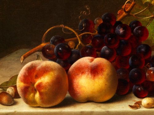 A still life painting by Johann Wilhelm Preyer, once owned by Hammer Galleries, New York, is now up for auction in Germany