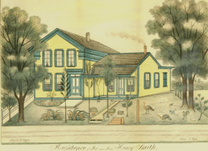 Fritz Vogt drawing at Arkell Museum