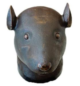 Bronze Rat head Statue
