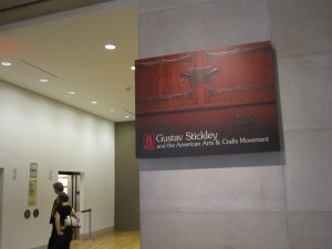Stickley Sign Dallas Museum