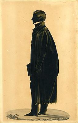 A Silhouette of a Cambridge Scholar by J.B. Mason, Offered by Joseph Topping's Rubylane Store