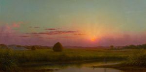 Sunset over the Marsh, c. 1876-82 by Martin Johnson Heade from Paul Buchanan Collection Sold for $537,750.00 at Heritage Auction Galleries