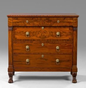 A Fine American Classical Mahogany Chest from New Orleans Auction