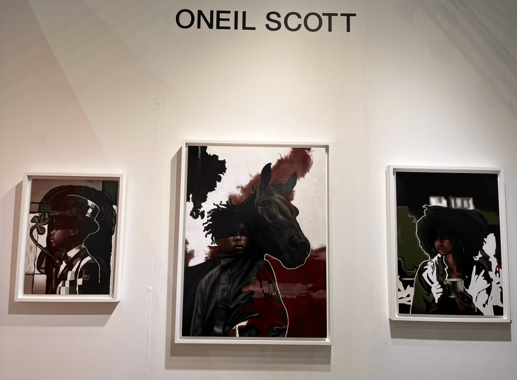 Three figural works by O'Neil Scott